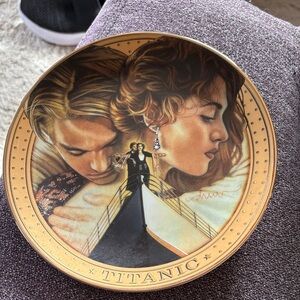 Franklin Mint Titanic Collector's Plate - Gold and Brown